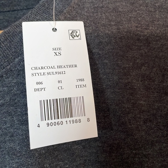 NWT Sublime Shirt SZ XS Short Sleeve Gray Soft Long Beach CA - Picture 4 of 7